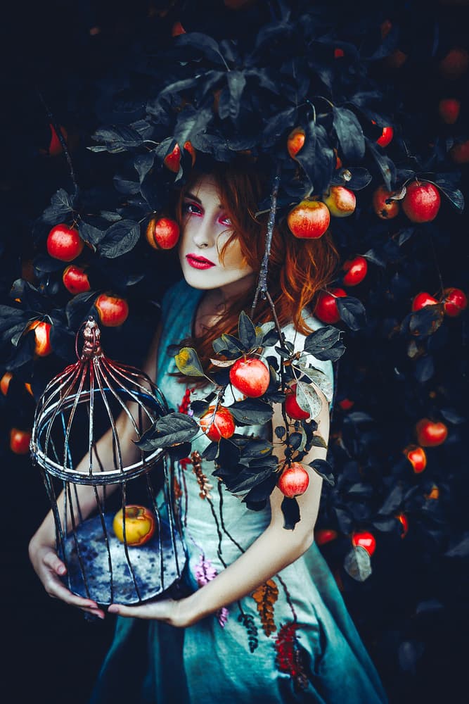 Enchanted Apple Woman by Ruslan Bolgov — canvas wall art