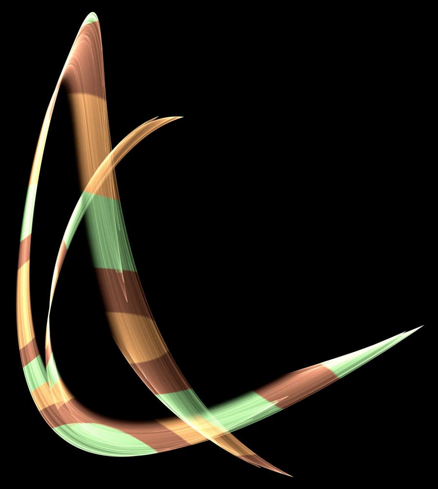 Flowing Striped Ribbons by Mystic Number — canvas wall art