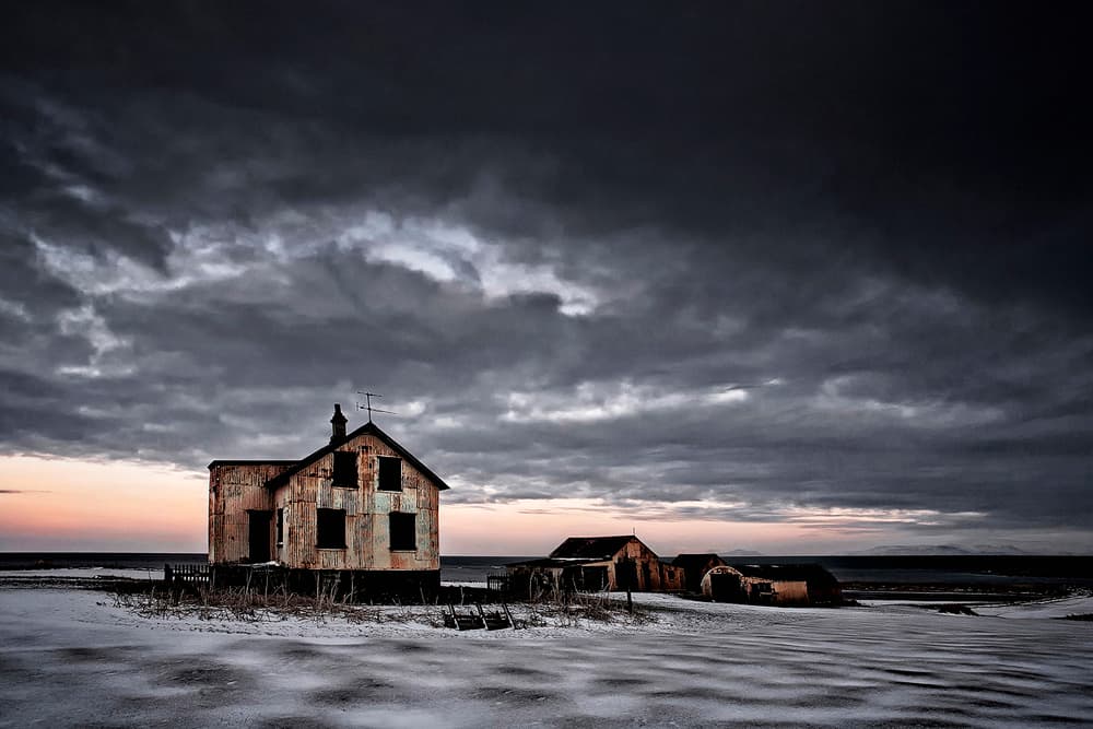 Lonely Coastal House by Þorsteinn H. Ingibergsson — canvas wall art