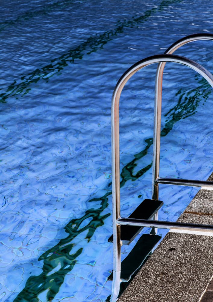 Poolside Reflections by Shot by Clint — canvas wall art