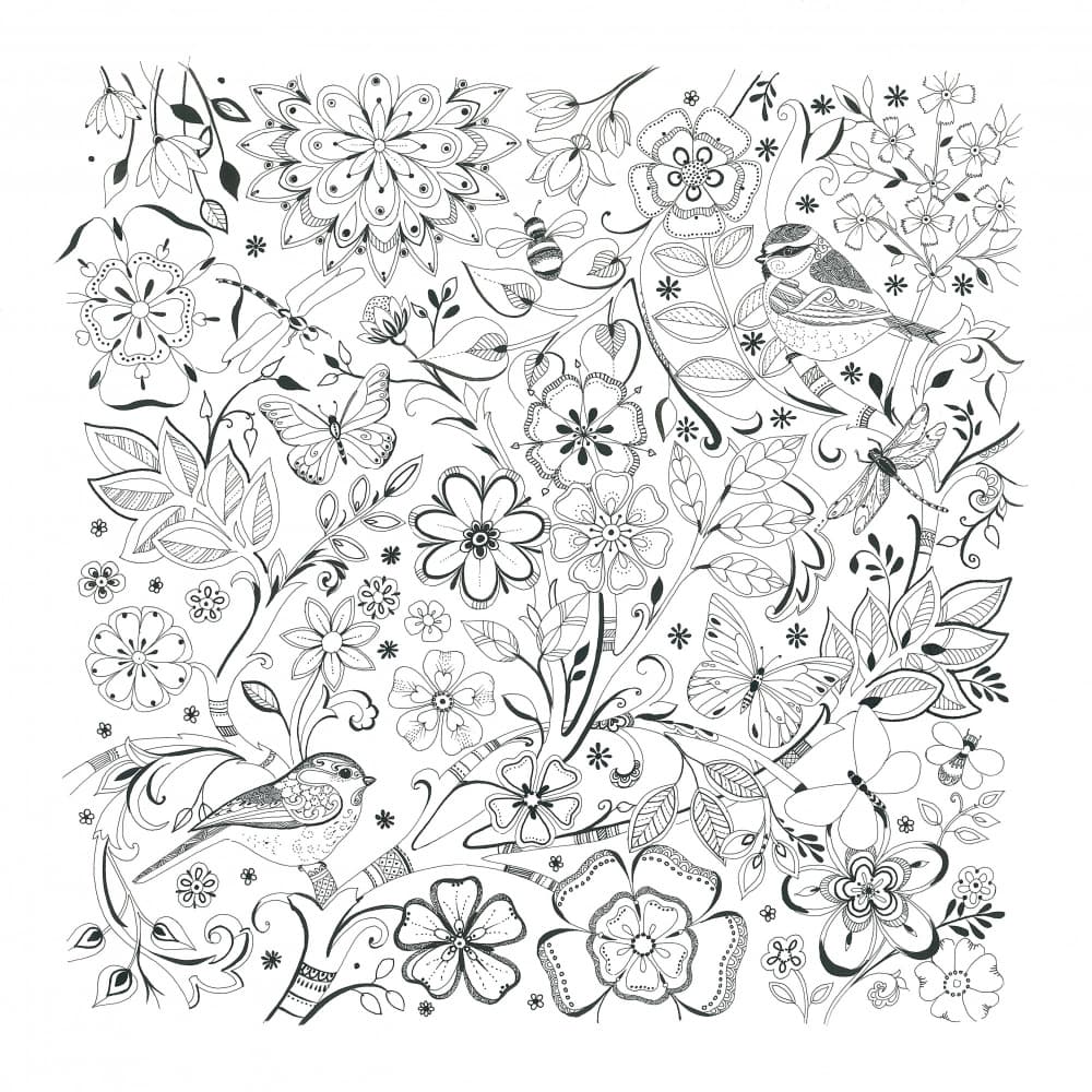 Garden Birds by Isabelle Brent — canvas wall art
