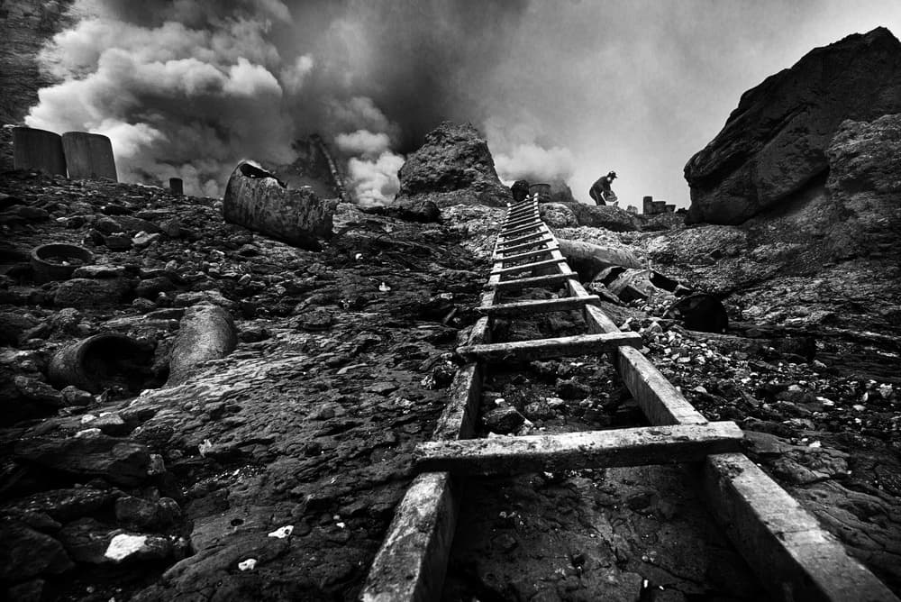Industrial Ladder Ascent by Arief Siswandhono — canvas wall art