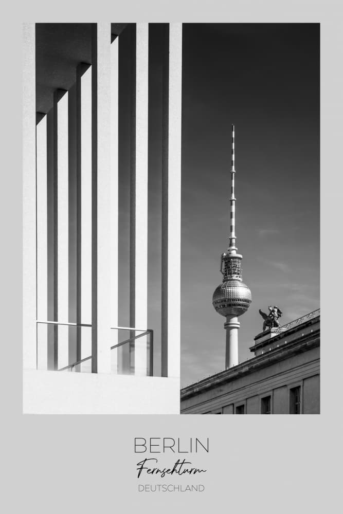 Berlin Tower Architecture by Melanie Viola — canvas wall art
