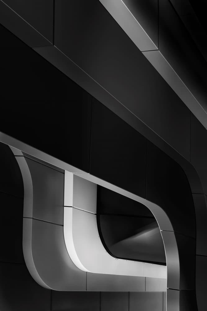 Sleek Architectural Flow by Greetje van Son — canvas wall art