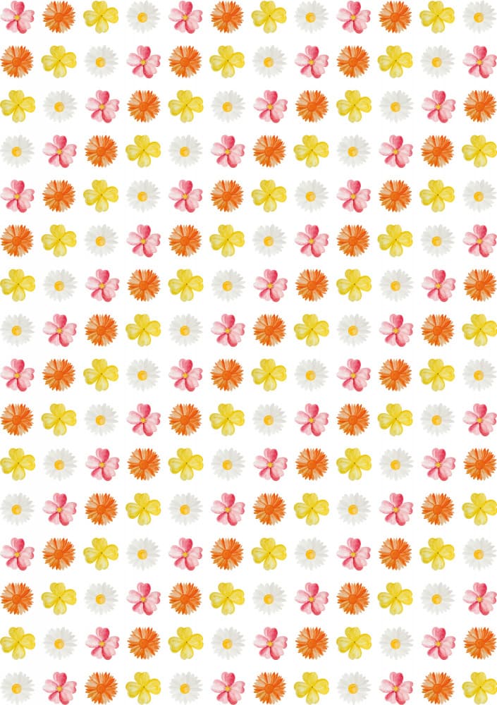 Flower Pattern #3 by kathrinmay — canvas wall art