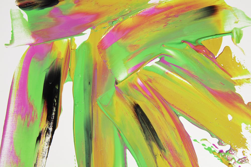 Fluid Neon Colors by Julia Ramiro — canvas wall art