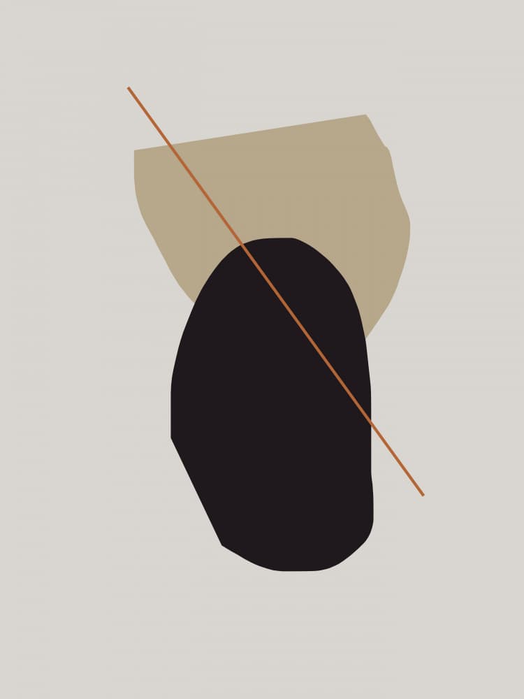 Abstract Organic Forms by Juliana Sampaio Silva — canvas wall art