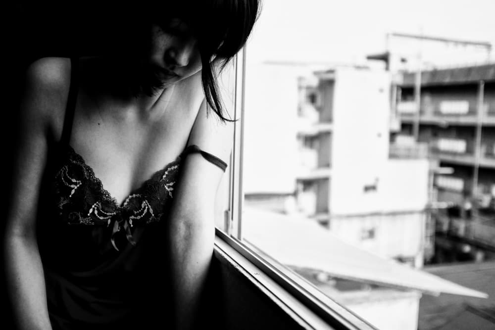 Pensive Woman At Window by Takaaki Ishikura — canvas wall art