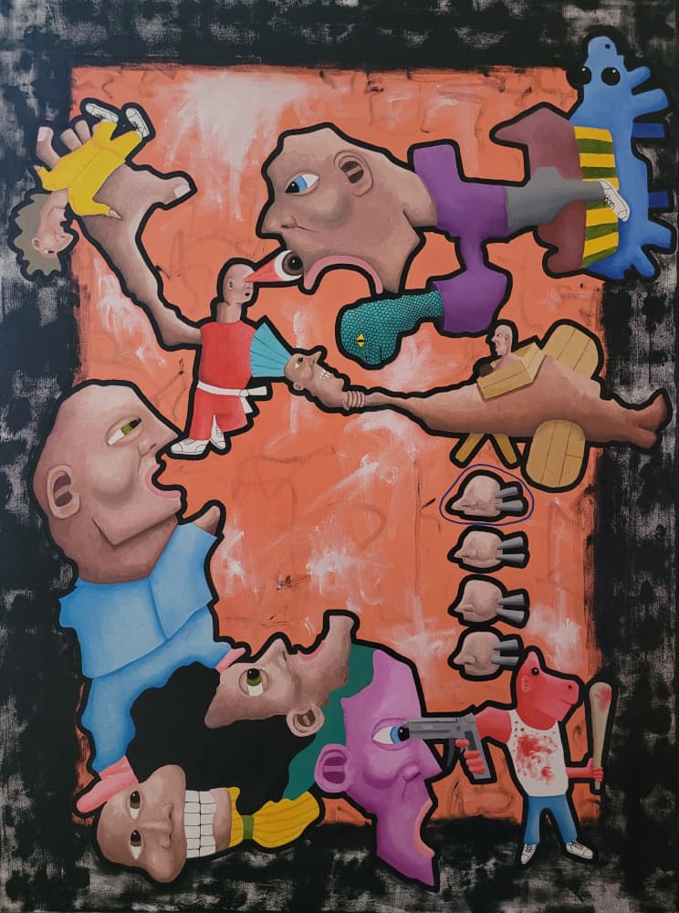Surreal Grotesque Figures by Sam Luff — canvas wall art