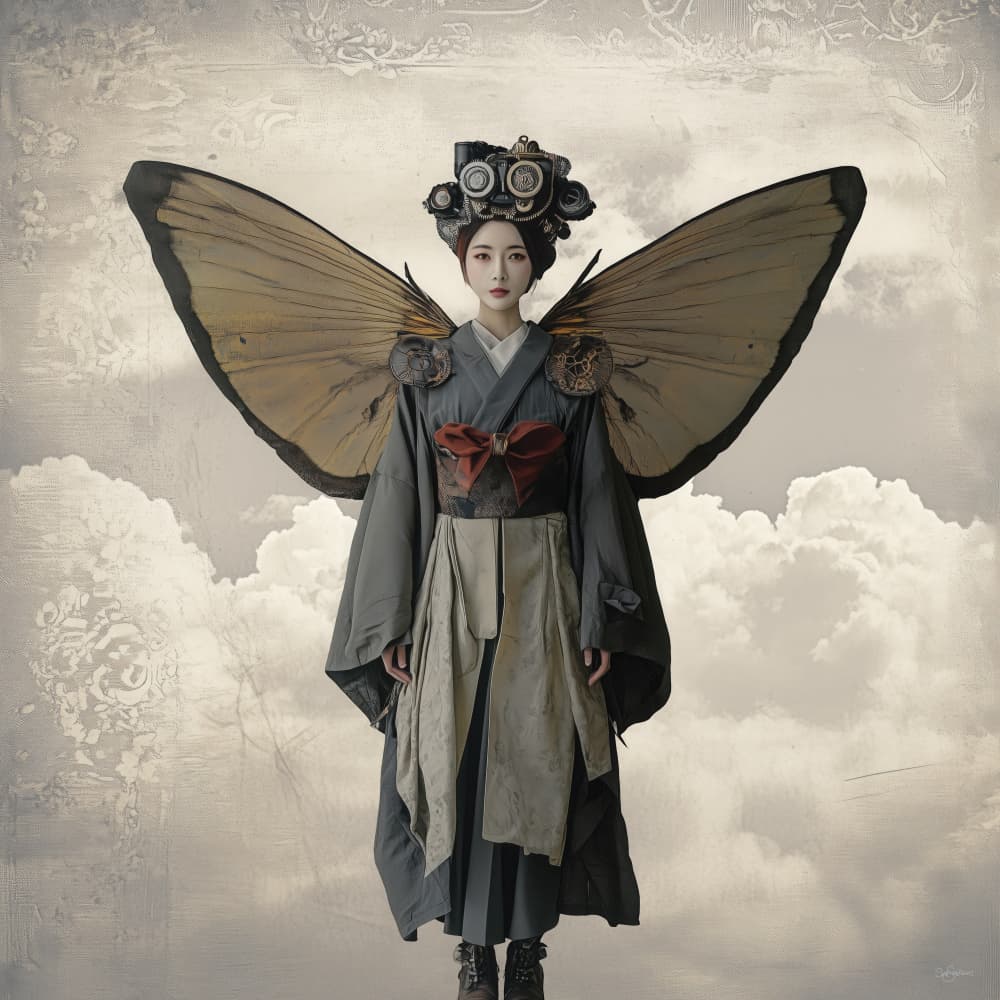 Ethereal Steampunk Woman by Sue Skellern — canvas wall art