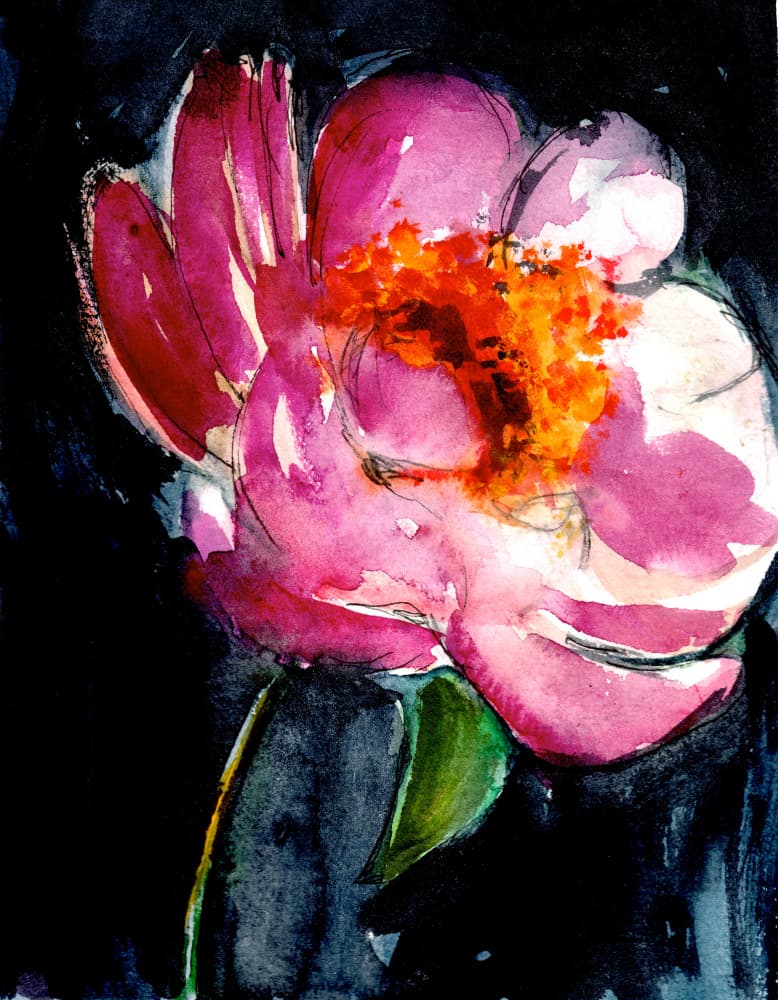 Vibrant Pink Bloom by Christine Lindstrom — canvas wall art