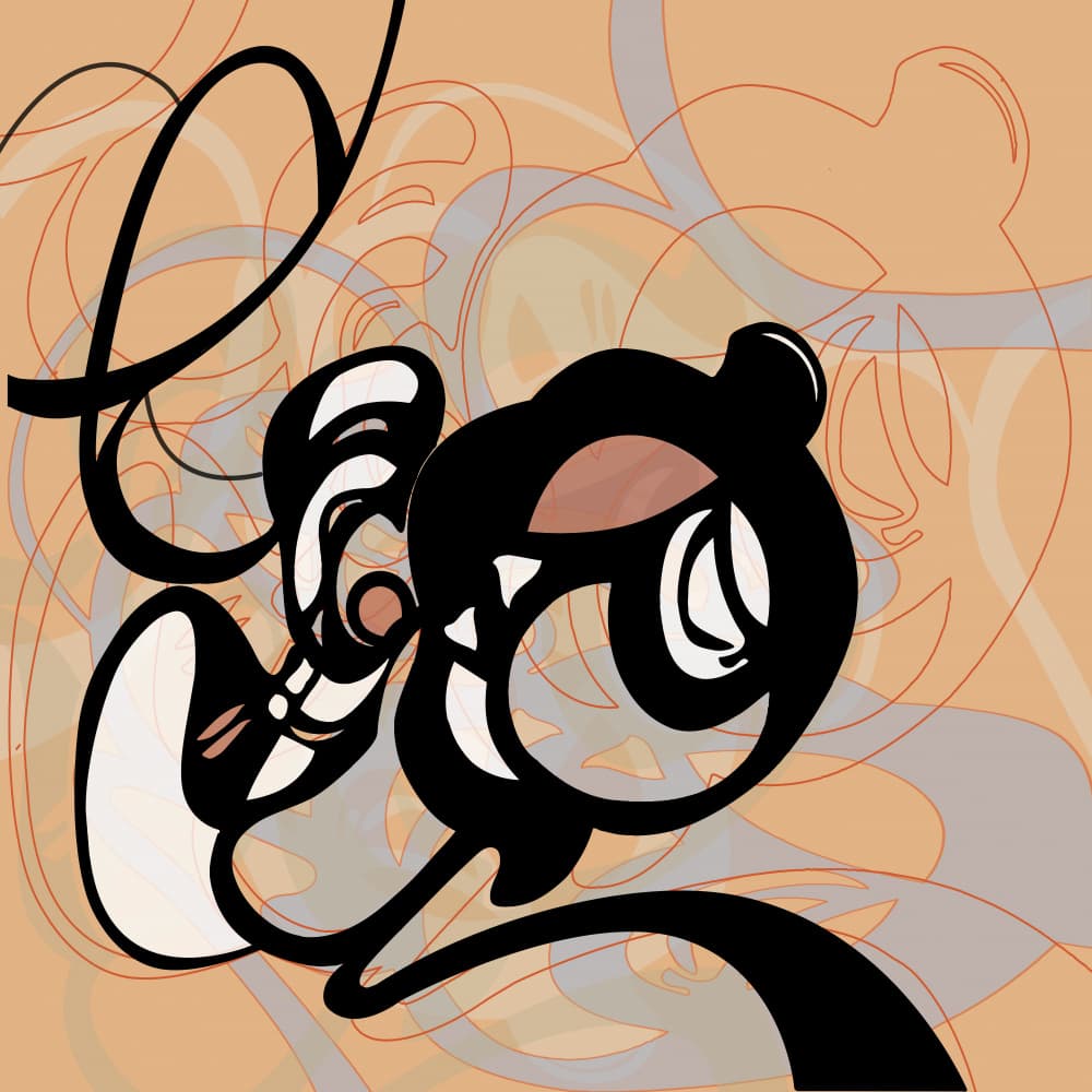 Elegant Graphic Flow by Alejandra Winkhaus — canvas wall art