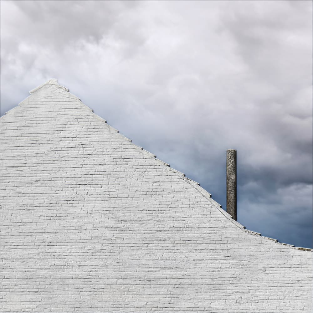 White Wall and Chimney by Gilbert Claes — canvas wall art