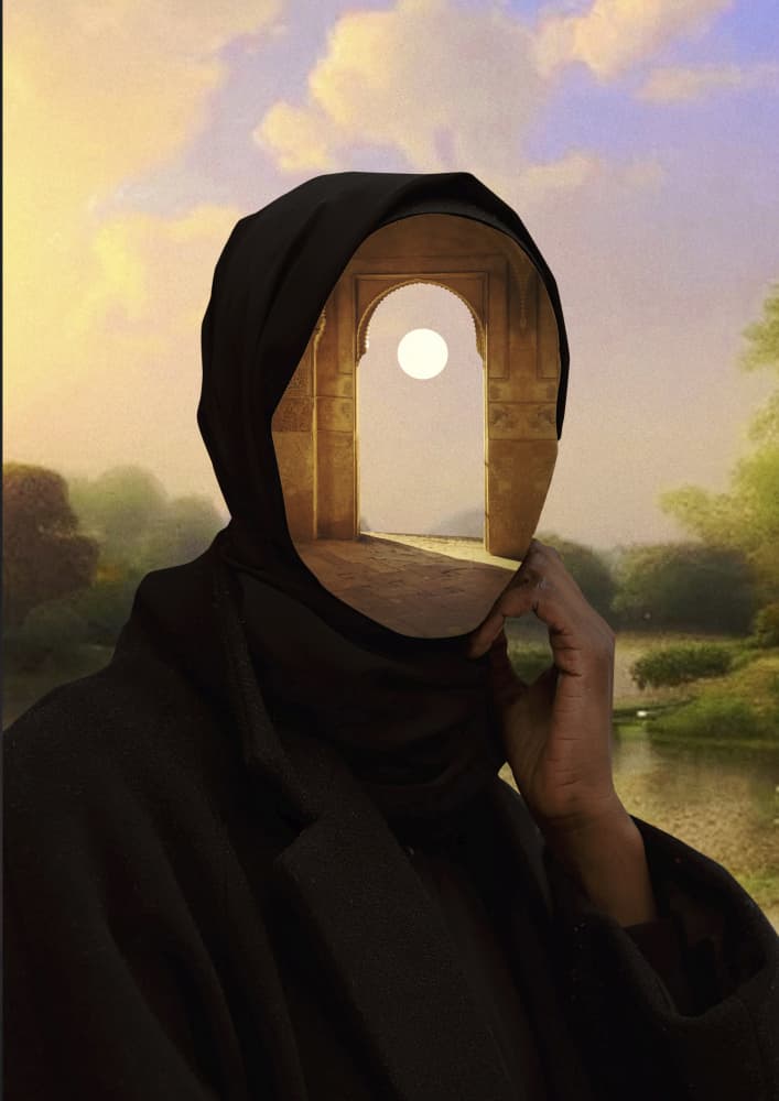 Mysterious Archway Moon by Fran Rodríguez — canvas wall art