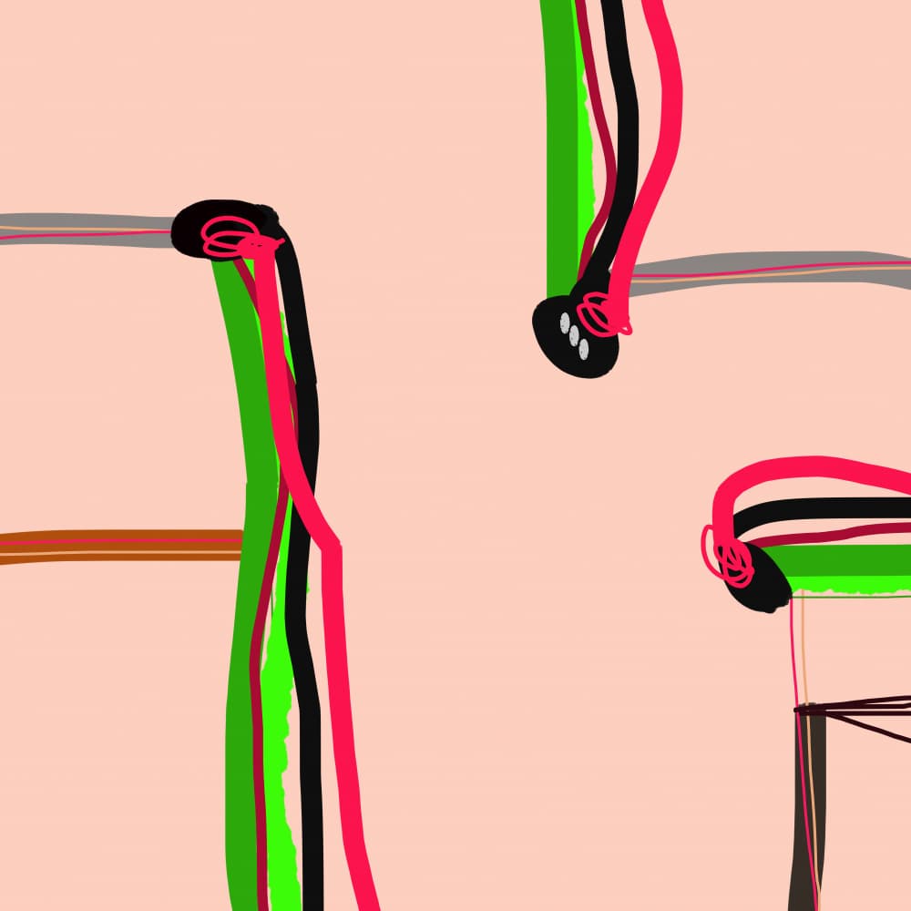 Bold Abstract Lines by Pelin Atilla — canvas wall art