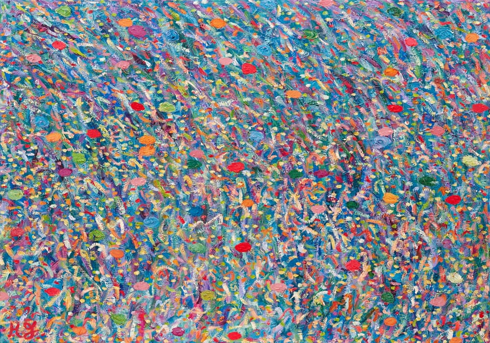 Vibrant Flower Field by Helen Joynson — canvas wall art