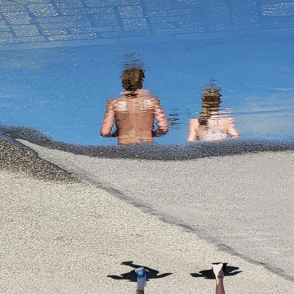 Summer Pool Reflection by Huib Limberg — canvas wall art