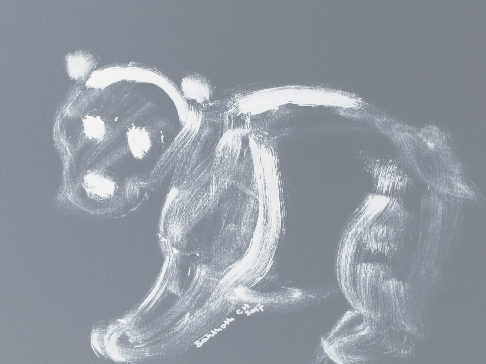 Playful Panda Bear Drawing by Santhosh ch — canvas wall art