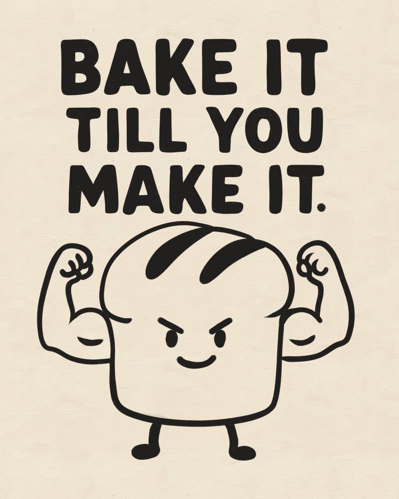 Bake It Make It Bread by Deepthi s — canvas wall art