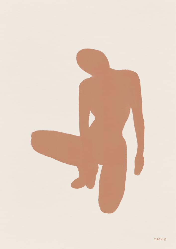 Terracotta Body Form by Tara Royle — canvas wall art