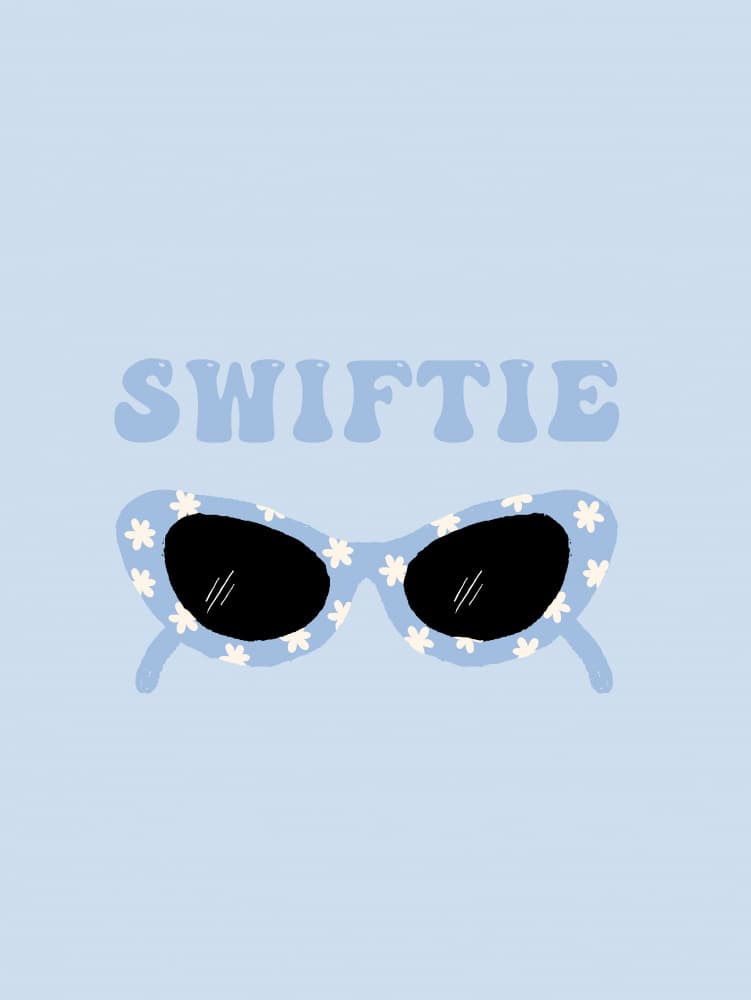 Daisy Cat Eye Sunglasses by Aislinn Simmonds — canvas wall art