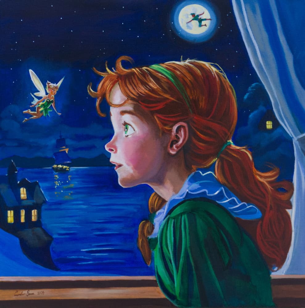 Girl's Magical Night by Gordon Bruce — canvas wall art