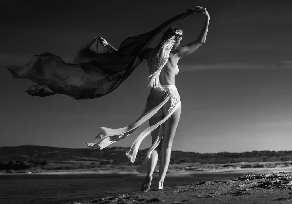 Ethereal Fabric Flow by Paolo Lazzarotti — canvas wall art
