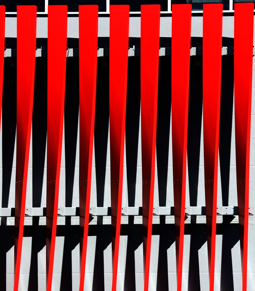 Bold Red Lines by Hans-Wolfgang Hawerkamp — canvas wall art