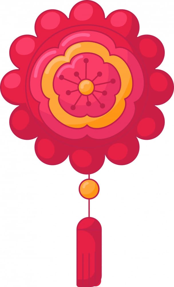 Lucky Red Ornament by Marika Barsrsind β canvas wall art