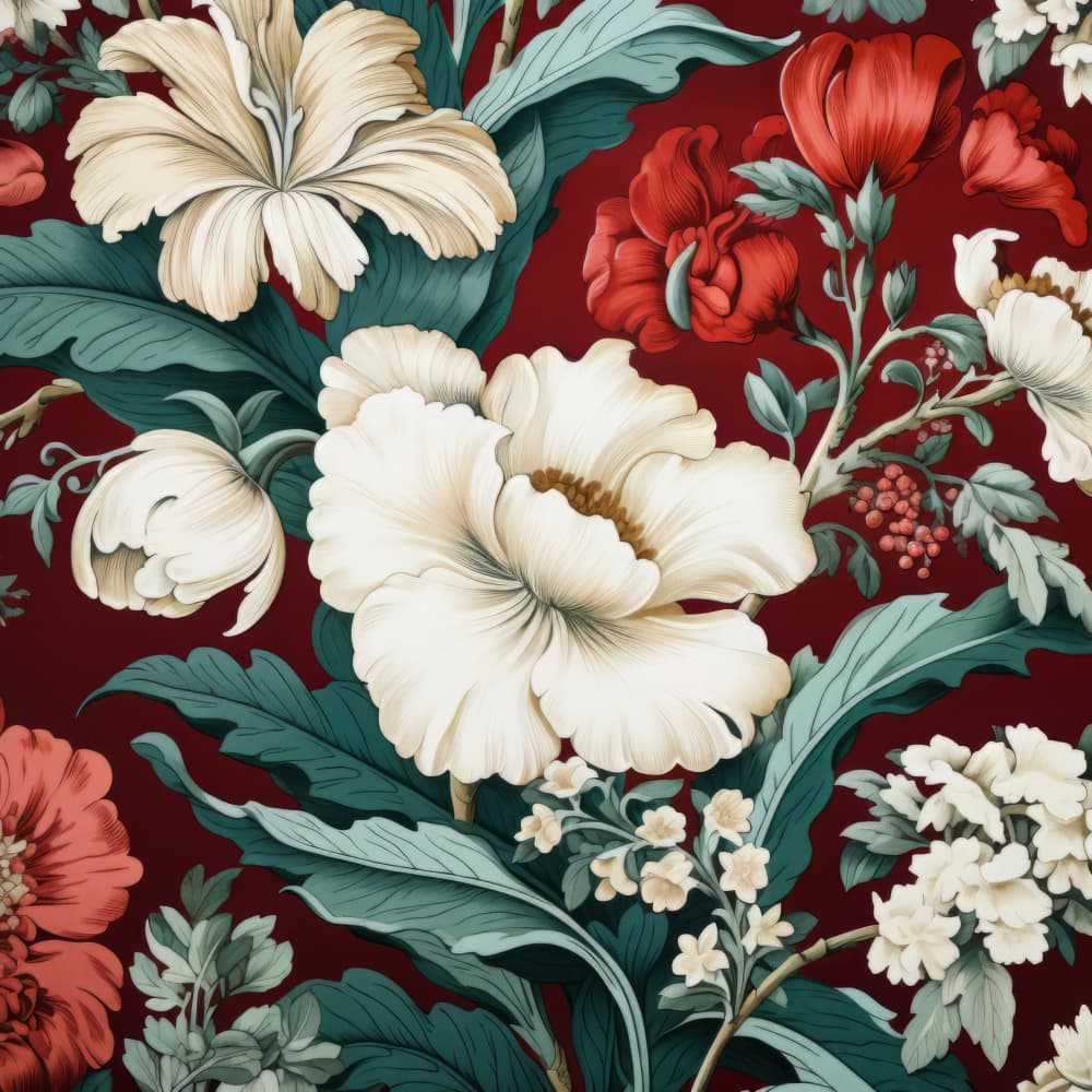 Opulent Floral Garden by Bilge Paksoylu — canvas wall art