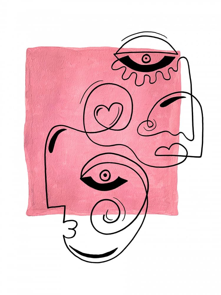 The Laughing Heart ii by Shatha Al Dafai — canvas wall art