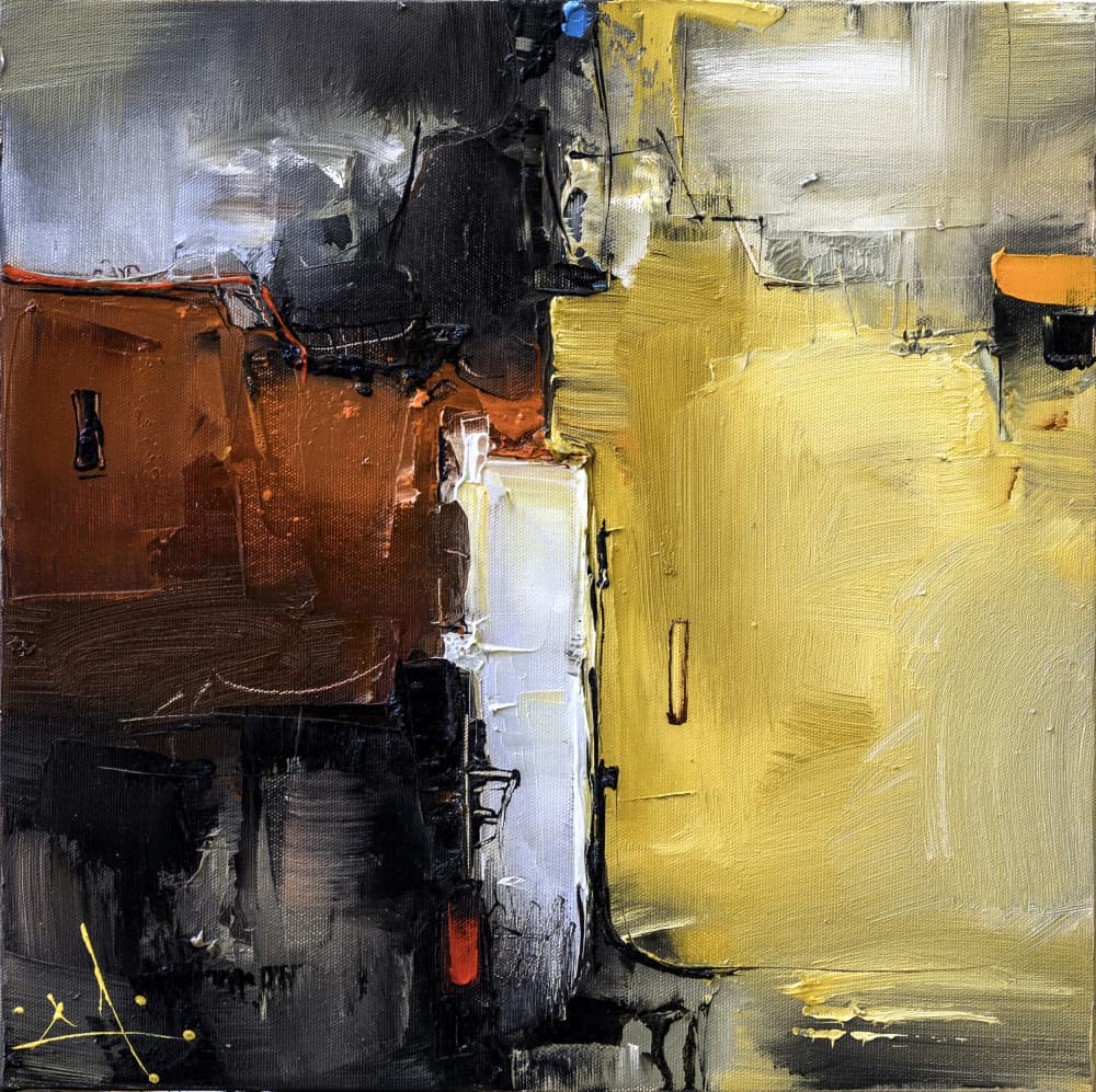 Textured Cityscape Abstract by Stanislav Lazarov — canvas wall art