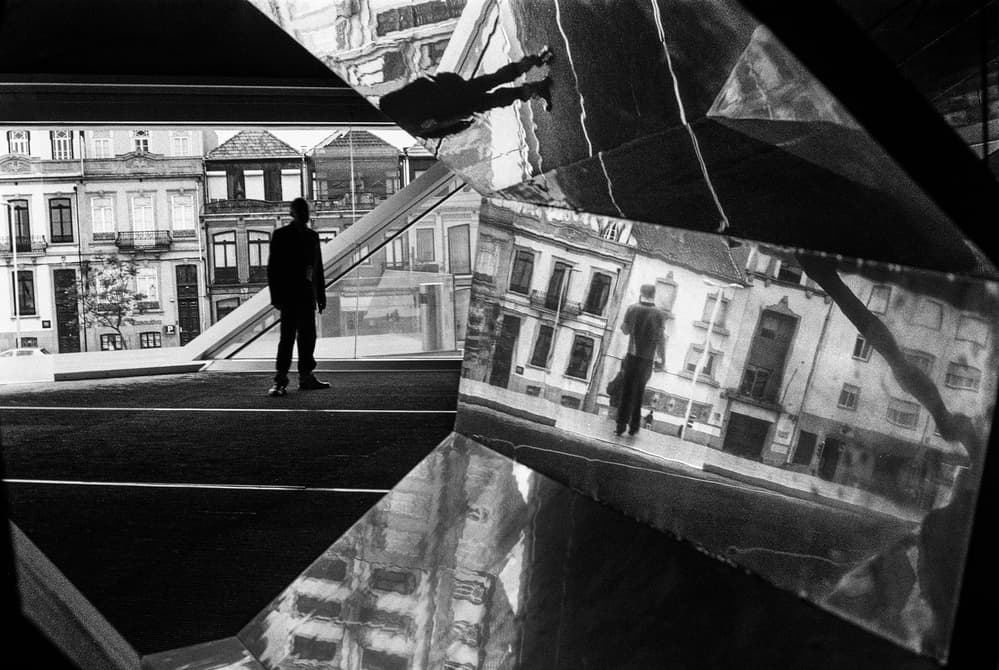 Urban Man Reflections by Paulo Abrantes — canvas wall art