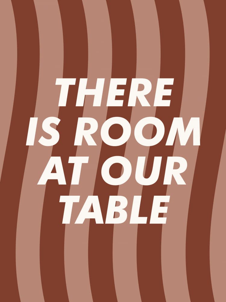 Room At Our Table by Frankie Kerr-Dineen — canvas wall art