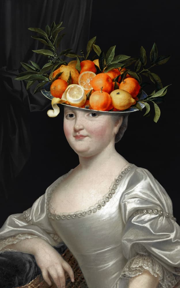 Portrait Pressé by Marja van den Hurk — canvas wall art