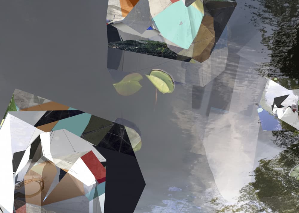 Fragmented Water Reflections by Stefan Fransson — canvas wall art