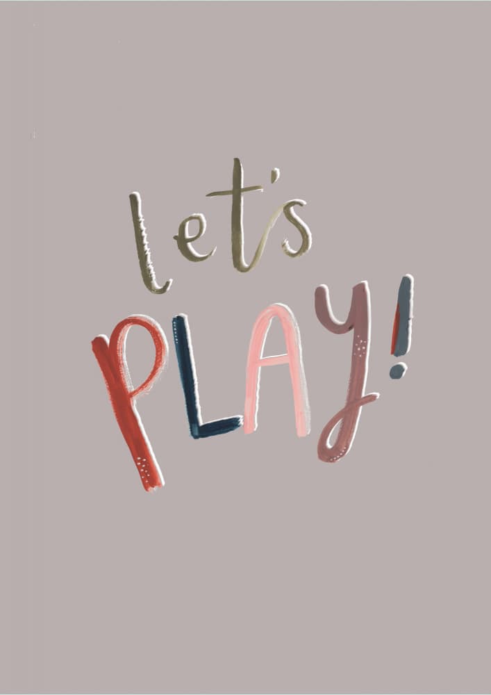 Playful Let's Play by Laura Pantony — canvas wall art