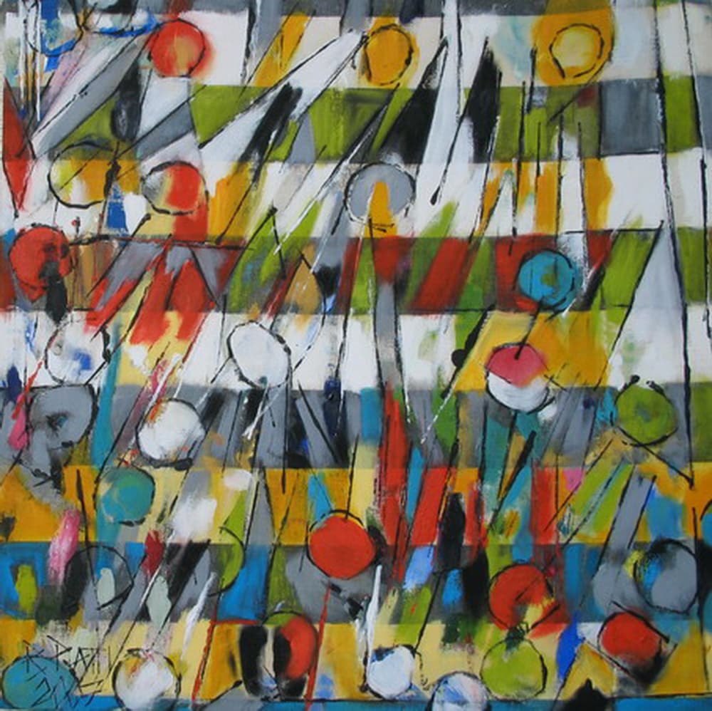 Modern Abstract Shapes by Barbara Piatti — canvas wall art