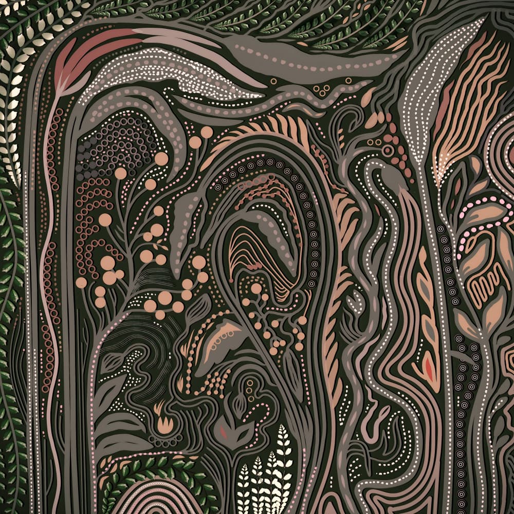 Dark Botanical Garden by Josie George — canvas wall art
