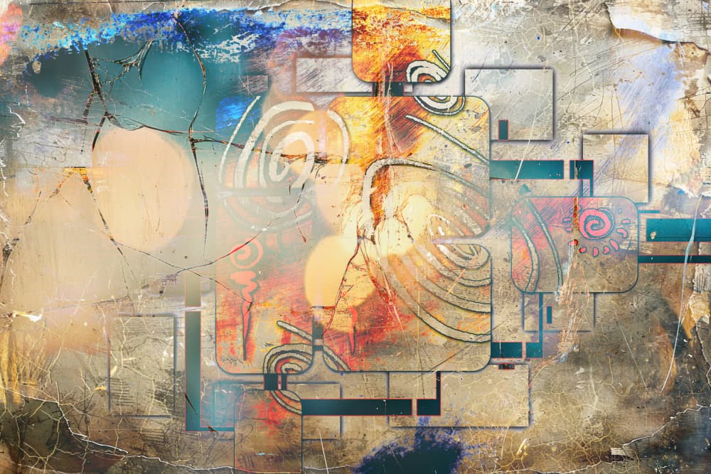 Abstract Urban Geometry by Rafal Kulik — canvas wall art