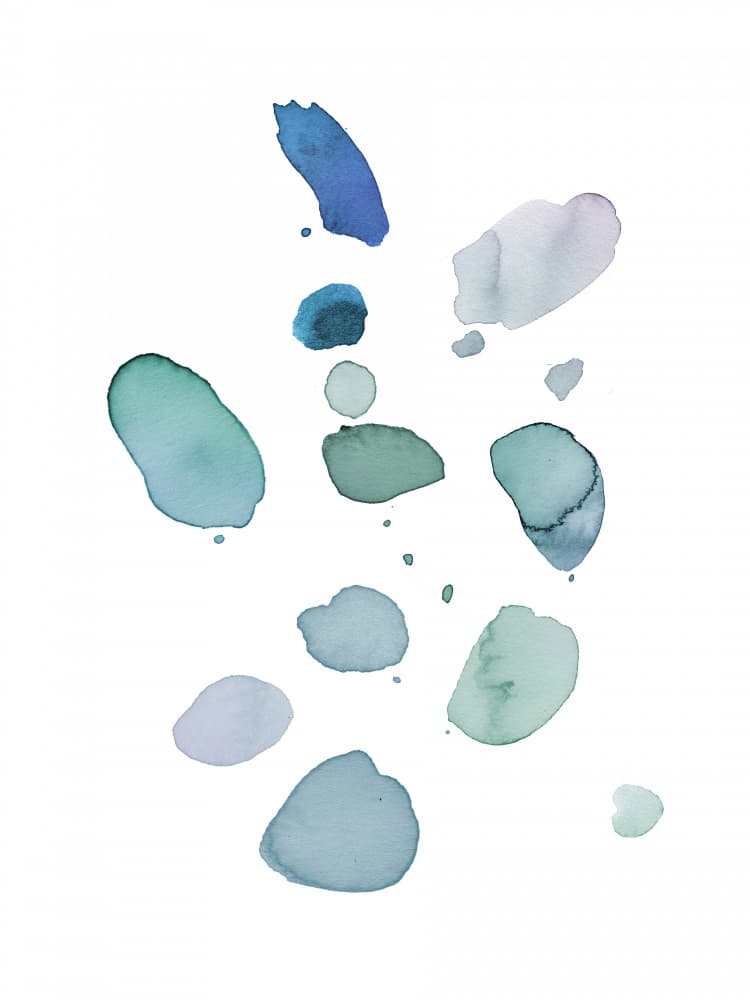 Gentle Fluid Shapes by Ninola Design — canvas wall art