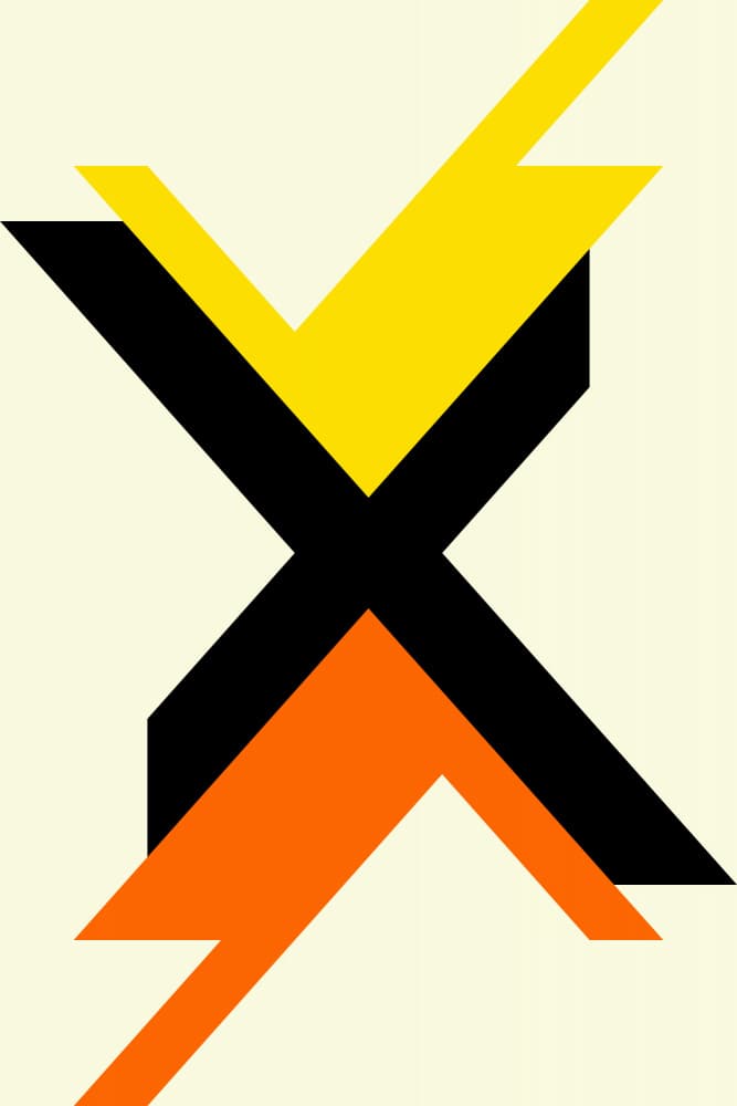 Bold Geometric Shapes by Petr Strnad — canvas wall art
