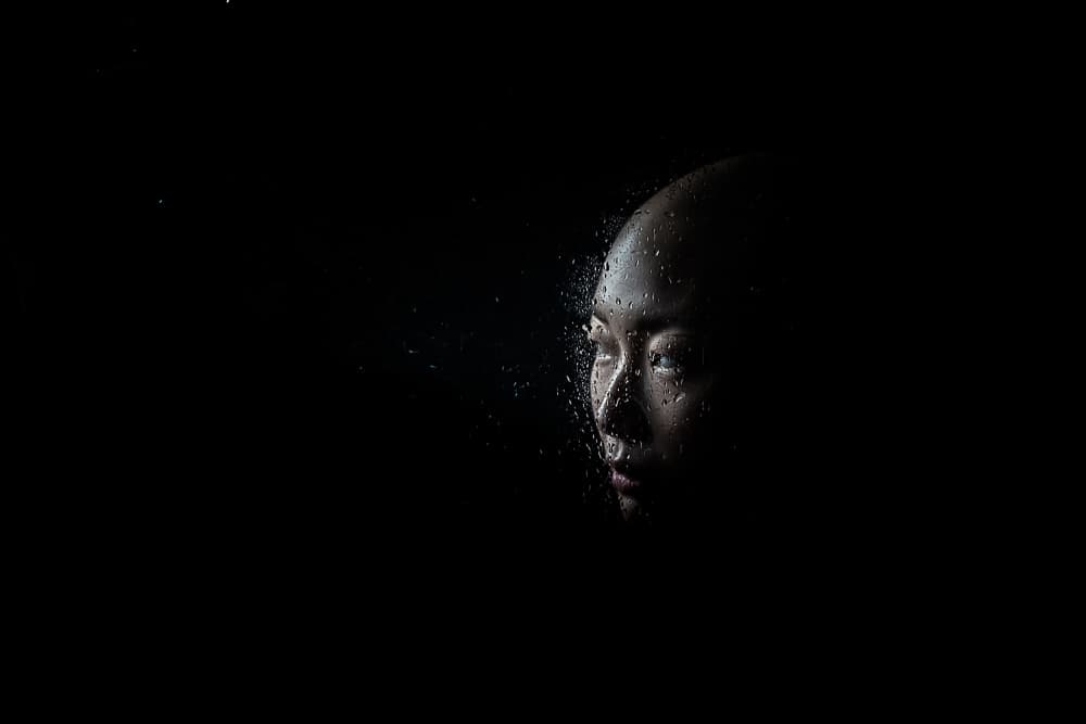 Glistening Dark Woman by MAZAL TOV MATTY OZERI — canvas wall art