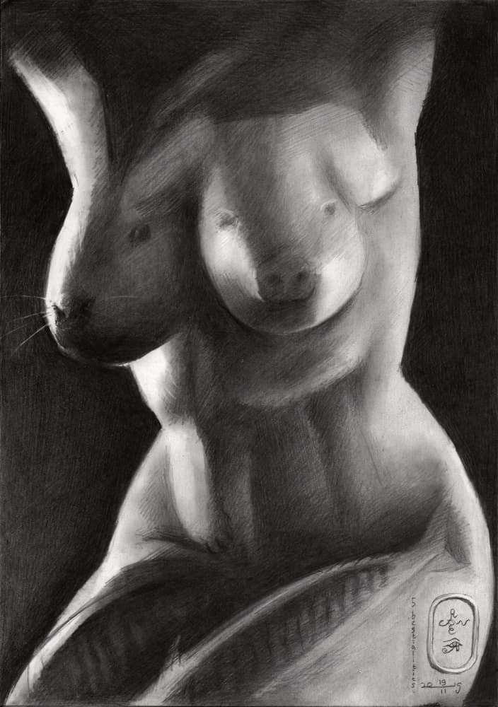 Surreal Hybrid Female Form by Corné Akkers — canvas wall art