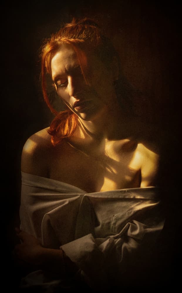 Pensive Golden Light by Toni Fidanza — canvas wall art