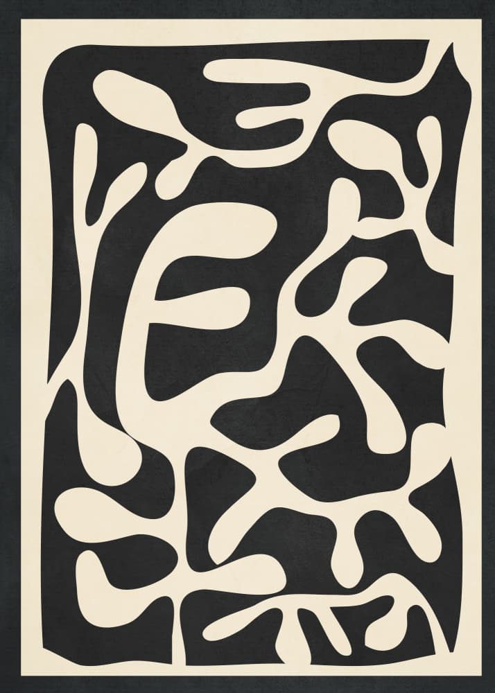 Abstract Organic Forms by Nadjaa — canvas wall art