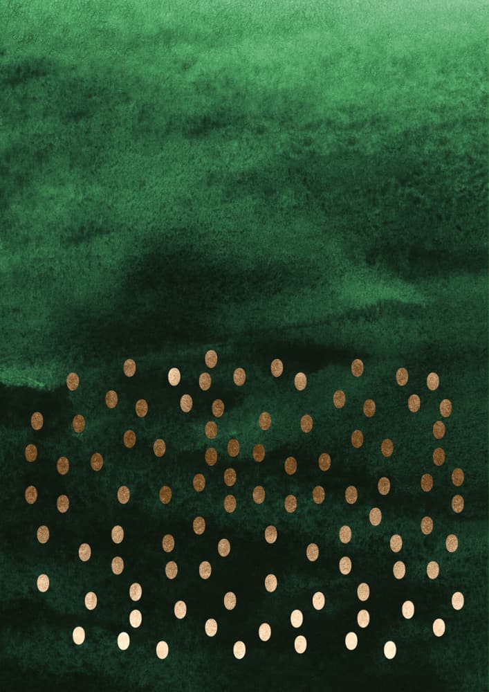 Gilded Forest Green by Aureous — canvas wall art
