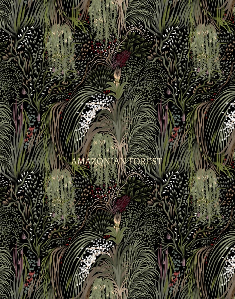 Dark Amazonian Forest by Josie George — canvas wall art