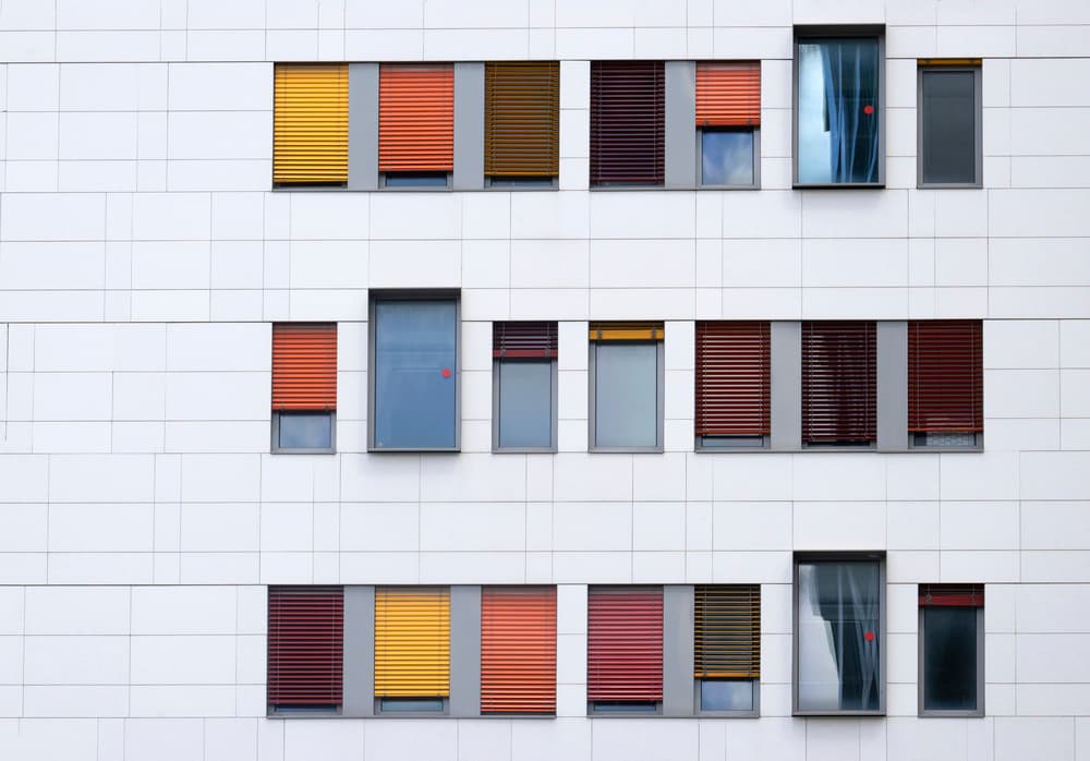 Colorful Modern Facade by Michel Romaggi — canvas wall art