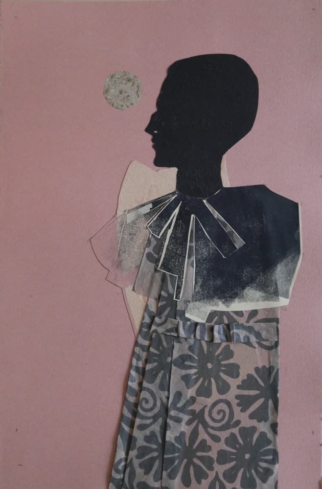 Elegant Fashion Silhouette by Doris Schmitz — canvas wall art
